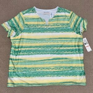Alfred Dunner v-neck blouse